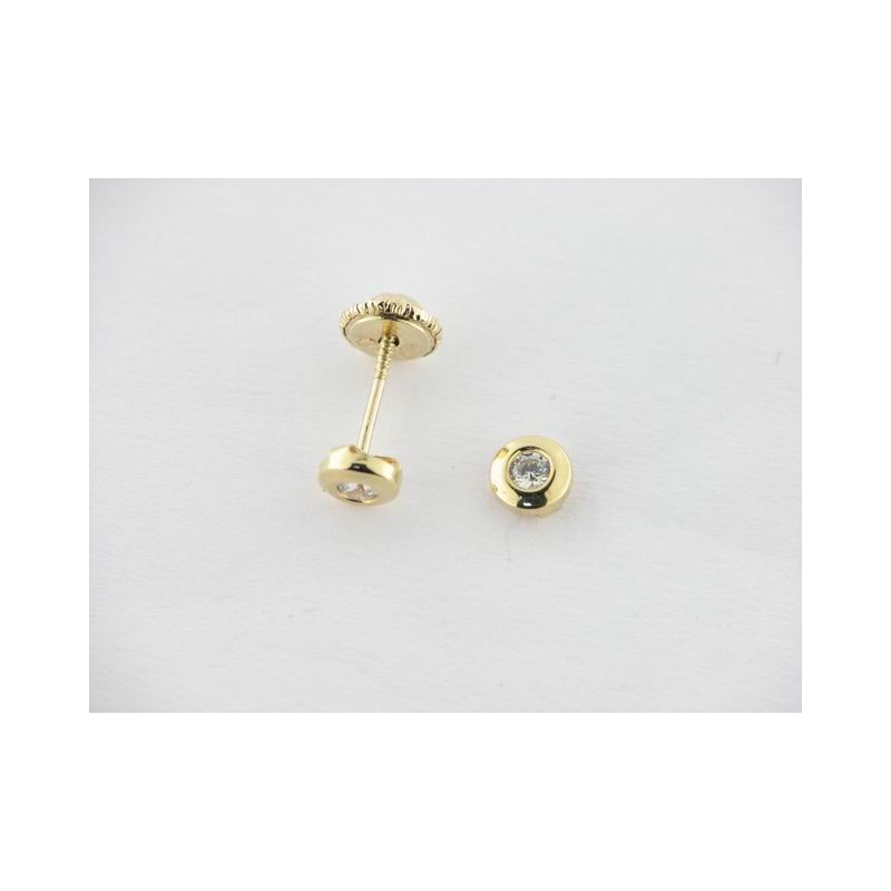 Pendientes Oro Zirconita