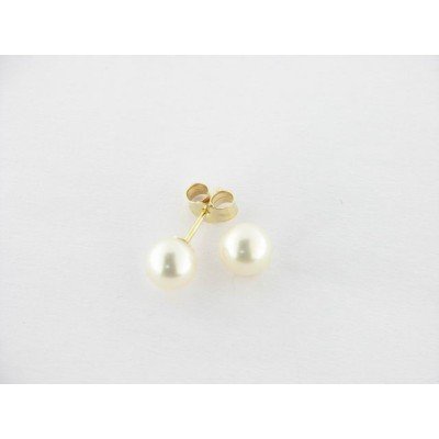 Pendientes Oro Perla