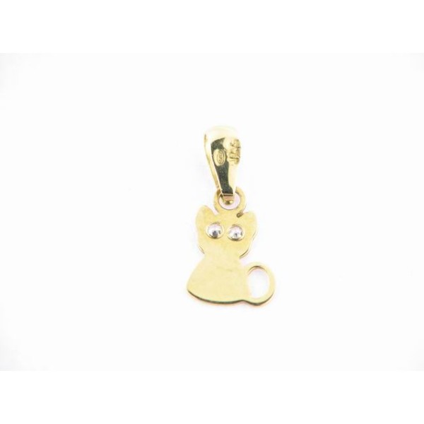 Colgante Oro Gatito