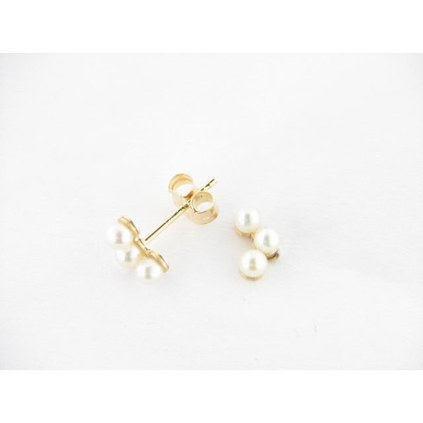 Pendientes Oro Perla
