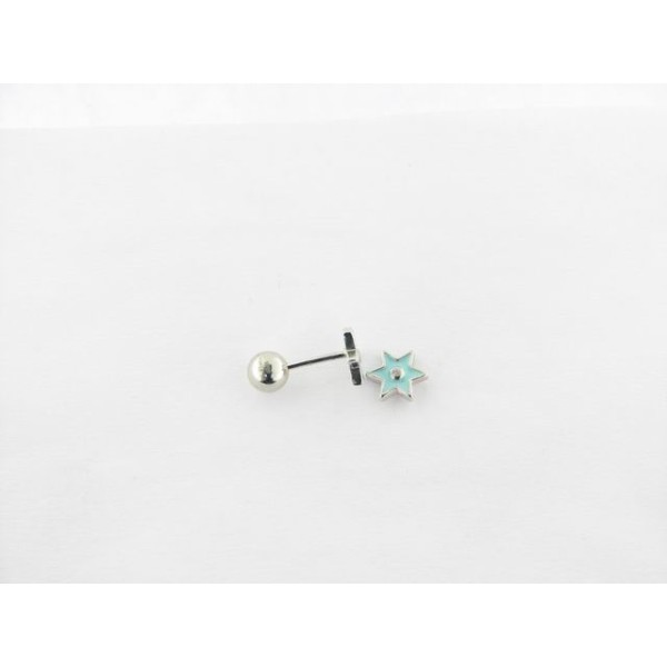 Pendientes infantiles plata esmalte