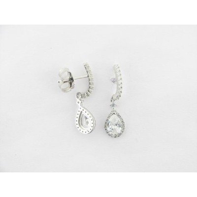 Pendientes plata circonitas