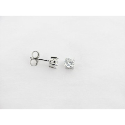 Pendientes plata circonita