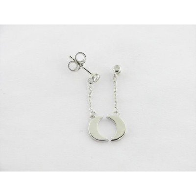 Pendientes plata circonita