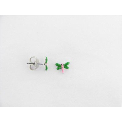 Pendientes infantiles plata esmalte