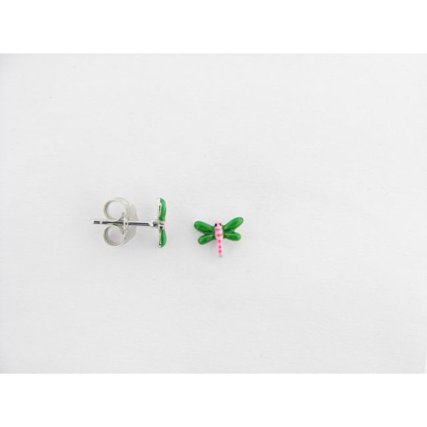 Pendientes infantiles plata esmalte