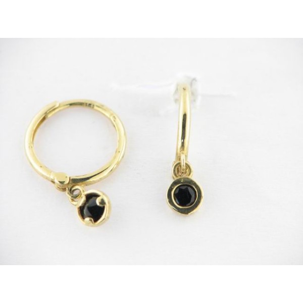 Pendientes Aro Oro Piedra