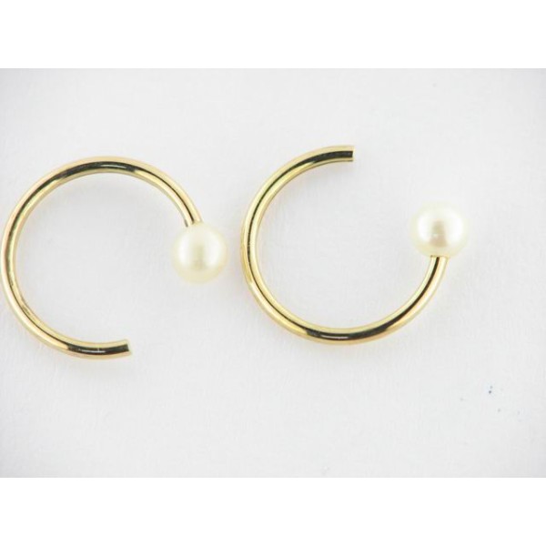 Pendientes Aro Oro Perla