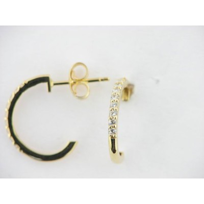 Pendientes Aro Oro Piedras