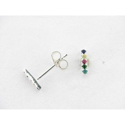 Pendientes Plata Piedras