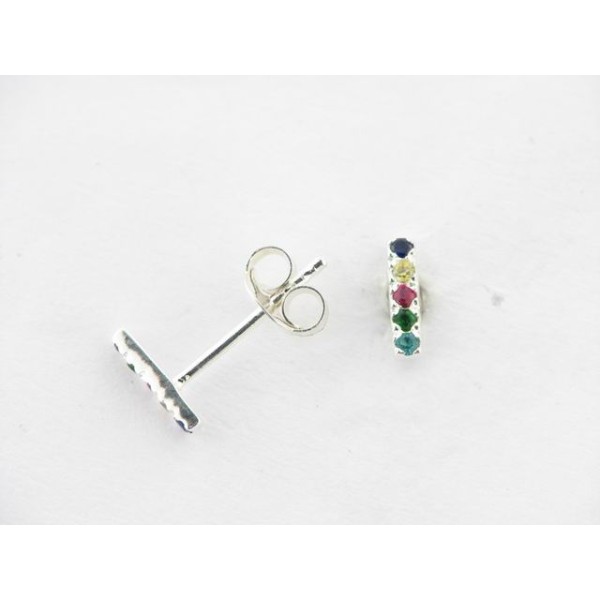 Pendientes Plata Piedras