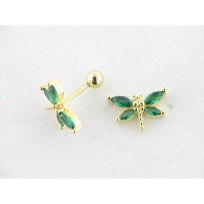 Pendientes Plata Chapada Piedras