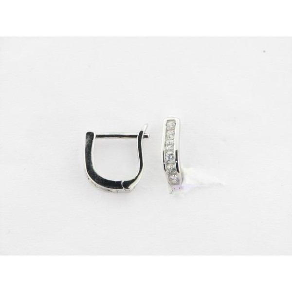 Pendientes Aro Plata Piedras