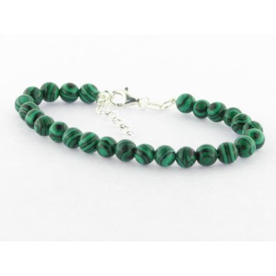 Pulsera Plata Malaquita