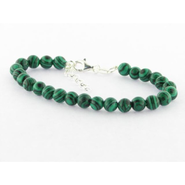 Pulsera Plata Malaquita