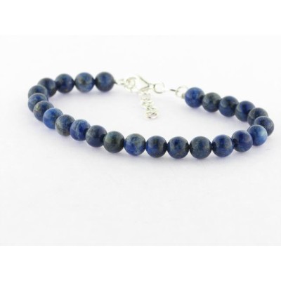 Pulsera Plata Lapislazuli