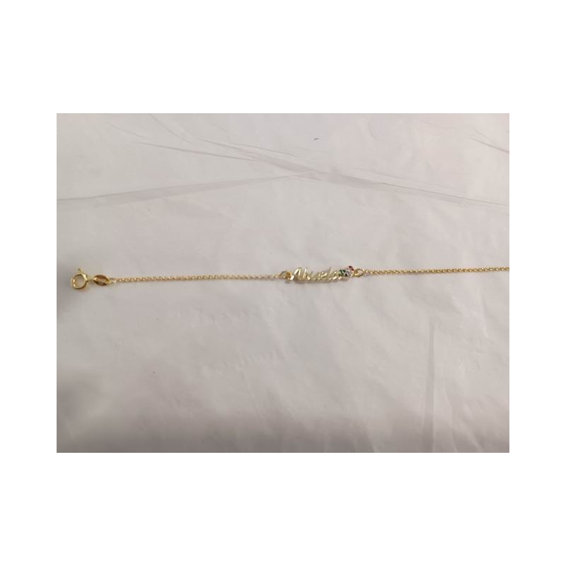 Pulsera Plata Chapada ABUELA