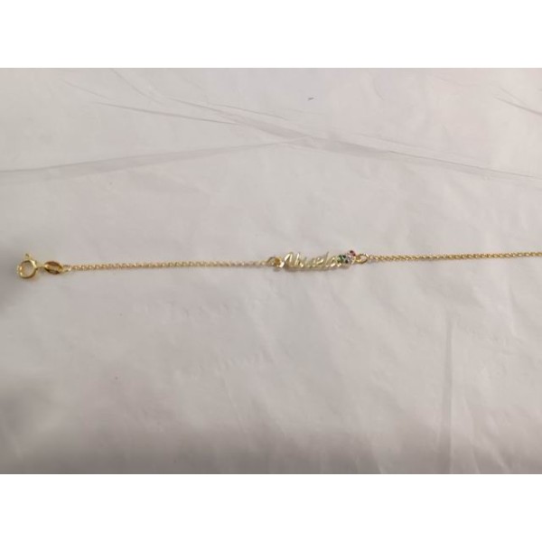Pulsera Plata Chapada ABUELA
