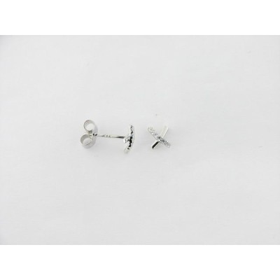 Naiomy Pendientes Plata Piedras