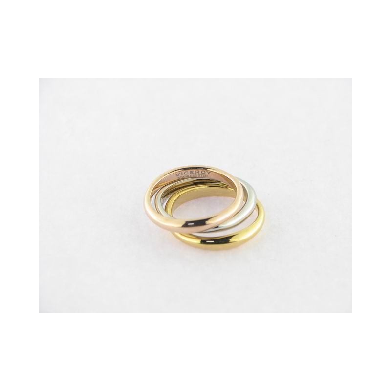 Viceroy anillo acero chapado
