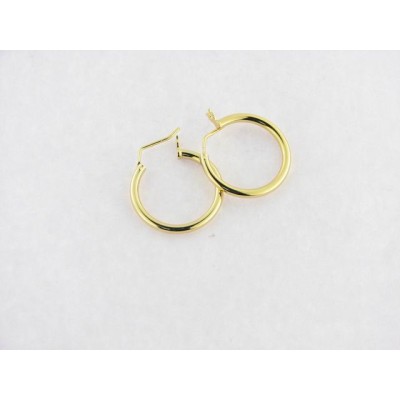 Viceroy Pendientes Aro Plata Chapada