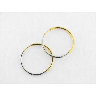 Viceroy Pendientes Aro Acero Bicolor