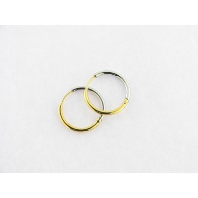 Viceroy pendientes aro acero bicolor