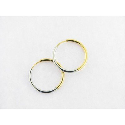 Viceroy pendientes aro acero bicolor