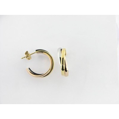 Viceroy pendientes aro acero tricolor