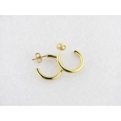 Viceroy Pendientes Aro Plata Chapada