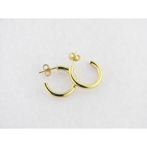 Viceroy Pendientes Aro Plata Chapada