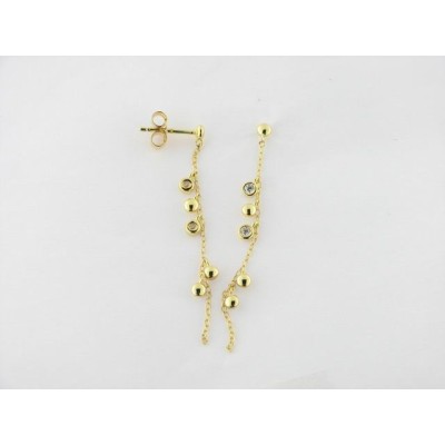 Naiomy Pendientes Plata Chapada