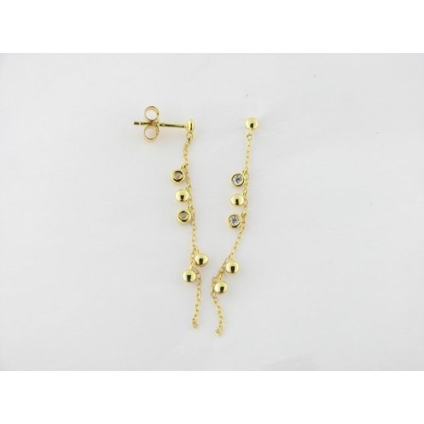 Naiomy Pendientes Plata Chapada