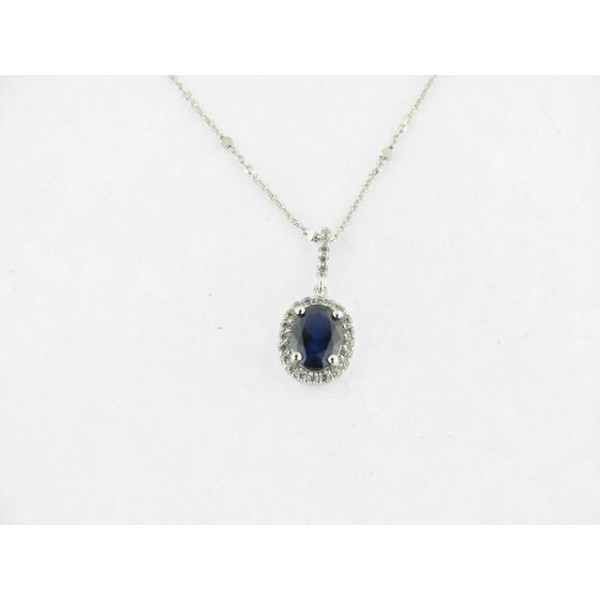 Naiomy Colgante Plata Piedra Con Cadena