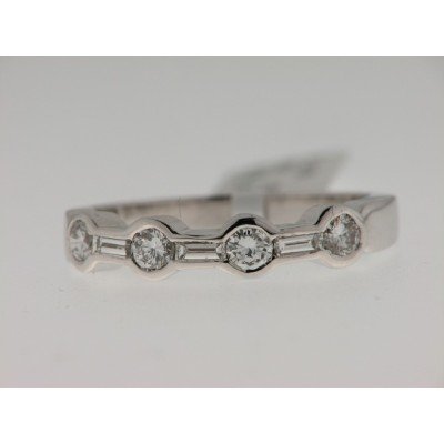 Sortija Oro Blanco Diamantes