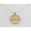 Lotus Plata Colgante Chapado Con Cadena