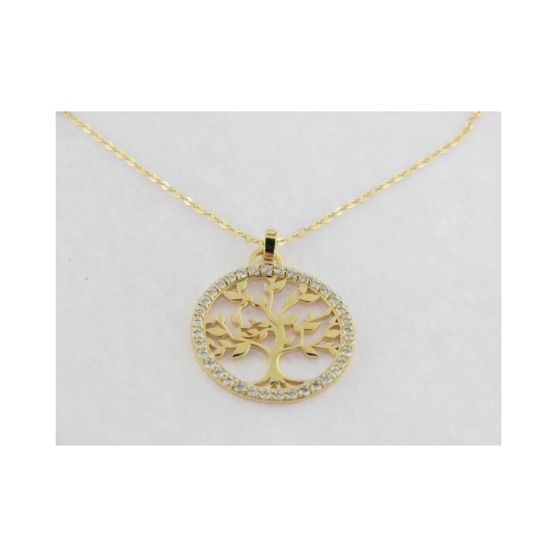 Lotus Plata Colgante Chapado Con Cadena