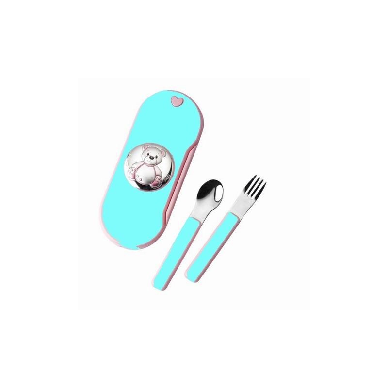 Set Cubiertos Oso Celeste