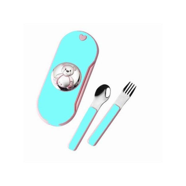 Set Cubiertos Oso Celeste