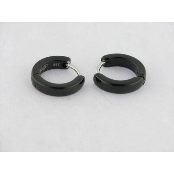 Lotus Pendientes Aro Acero