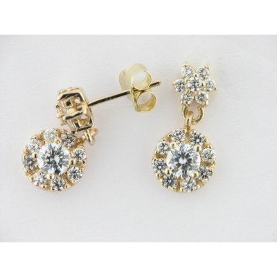 Pendientes Plata Chapada Piedras