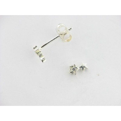 Pendientes  Plata Piedras