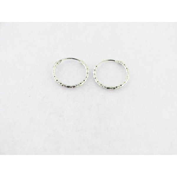 Pendientes aro plata