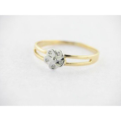 Sortija Oro Bicolor Piedras