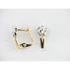 Pendientes Oro Bicolor Piedras