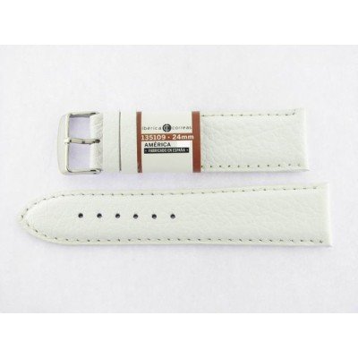 Correa 24 mm Bisonte Blanco