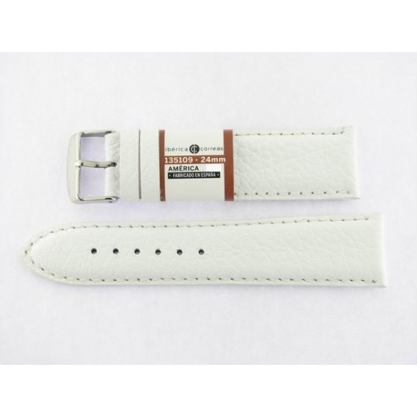 Correa 24 mm Bisonte Blanco