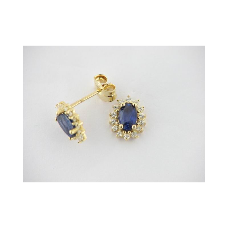 Pendientes Oro Piedras