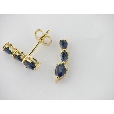 Pendientes Oro Trepador Piedras