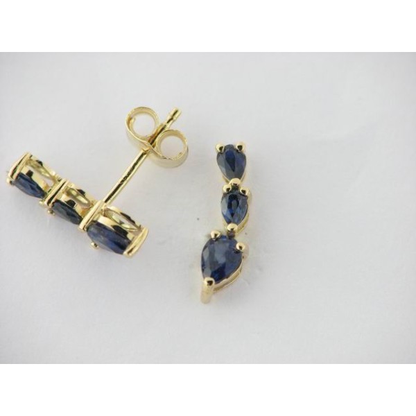 Pendientes Oro Trepador Piedras